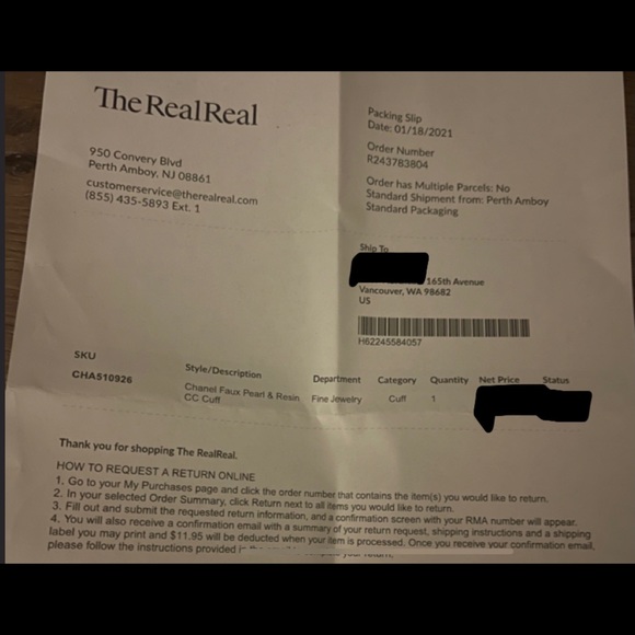 CHANEL-AUTHENTIC (Preowned) Black Faux Pearl & Silver Leaf Hinge Bracelet - Picture 5 of 15